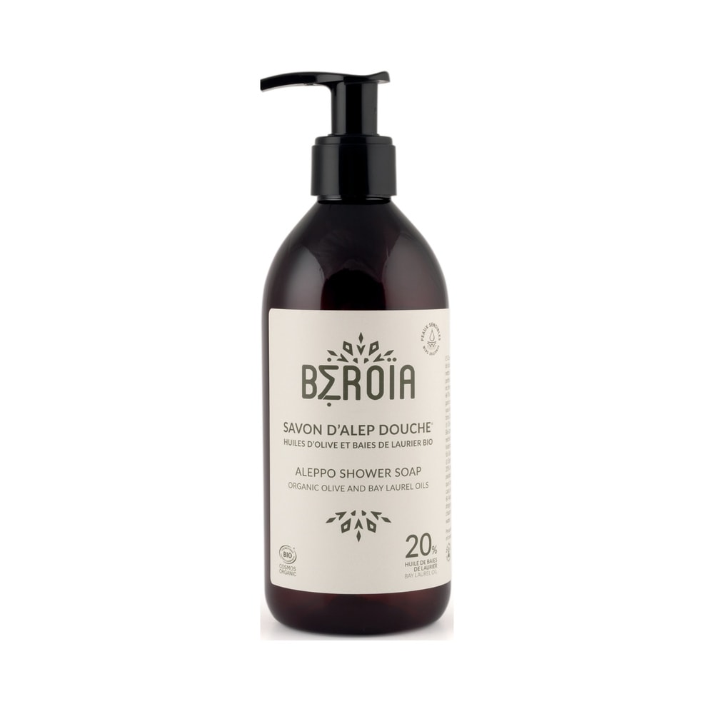 beroia Savon d'Alep douche 20% HBL 300ml Savon liquide