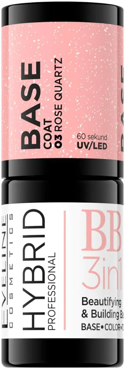 Eveline Hybrid Professional 3-u-1 hibridna baza 03 ružičasti kvarc
