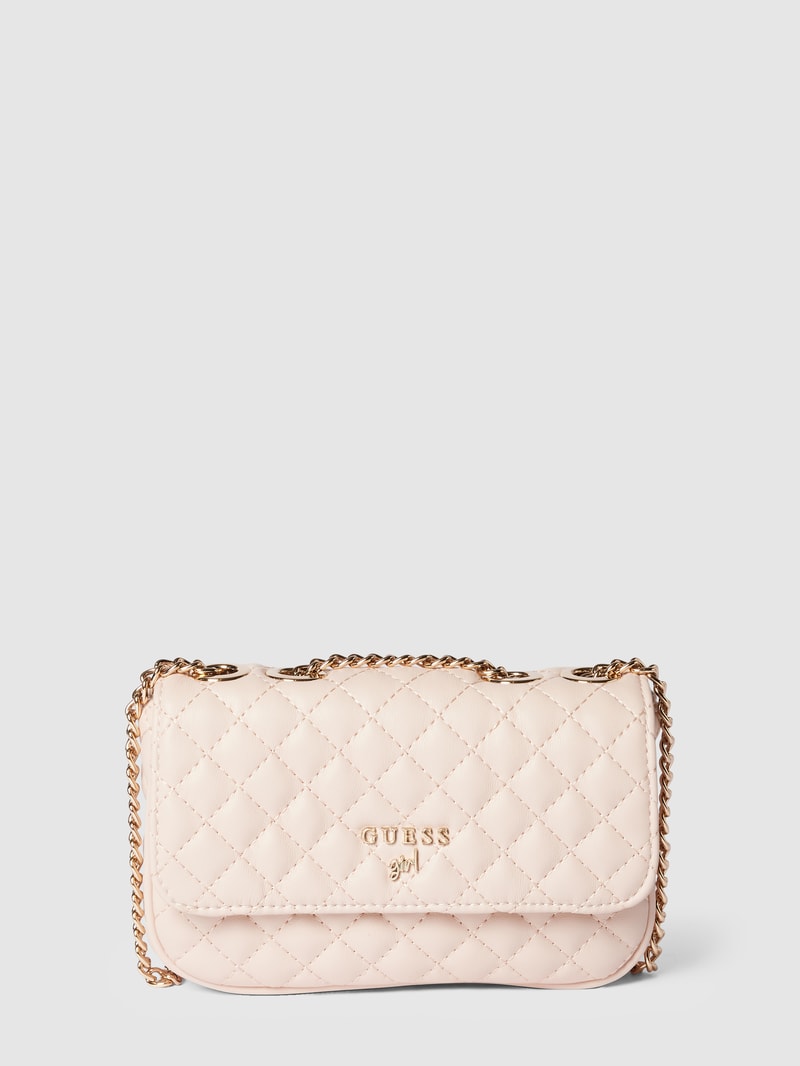 Crossbody Bag in Stepp-Optik in hellrosa