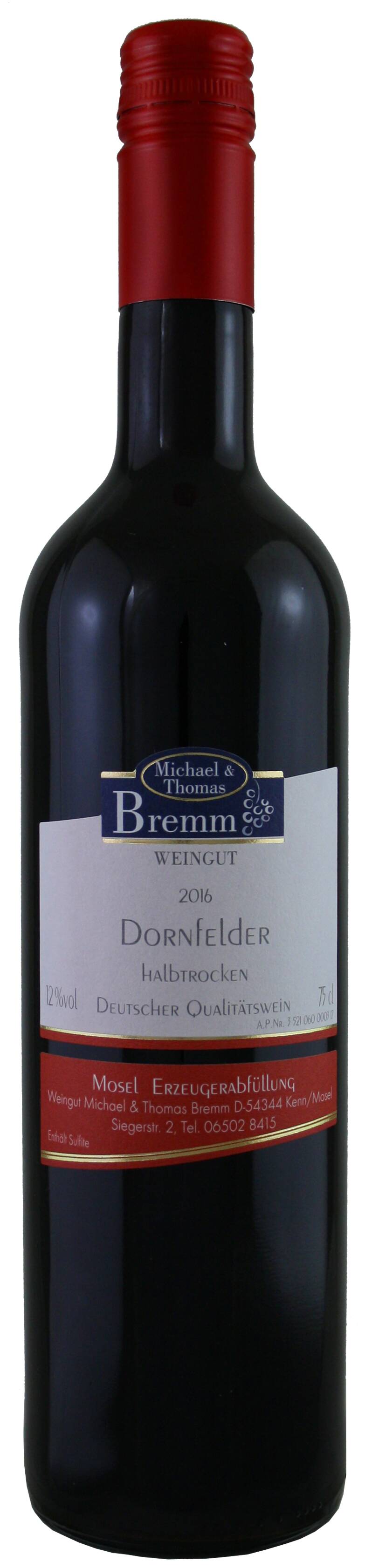 Weingut Bremm Dornfelder Rotwein halbtrocken Weingut Bremm 2022