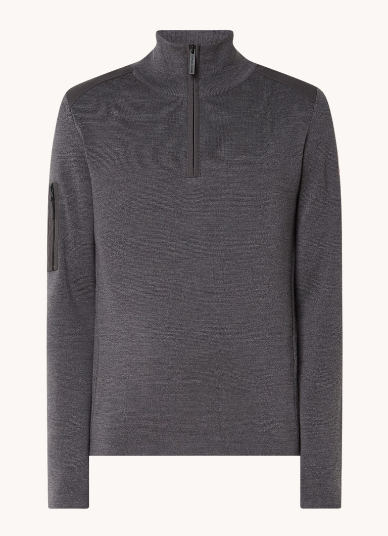 Canada Goose Stormont fine-knit wool pullover with half zip