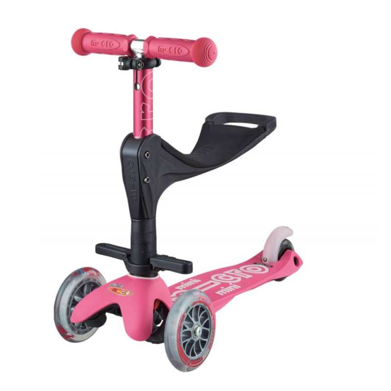 Trottinette évolutive 3 roues – Mini Micro 3en1 Deluxe + Rose