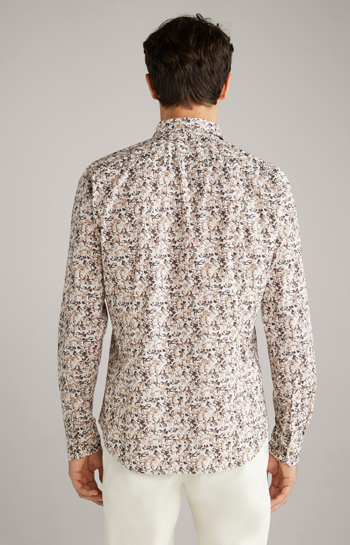 Hemd Pit in Beige/Braun