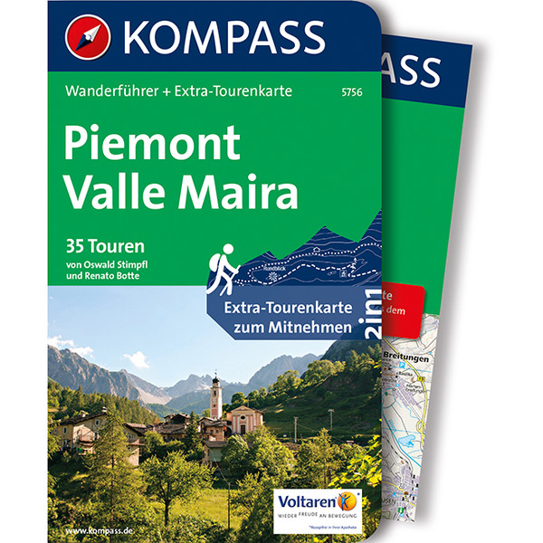 KOMPASS WF PIEMONT - VALLE MAIRA - Wanderführer