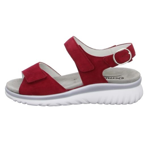 SEMLER Komfort Sandalen rot SAMT-CHEVRO