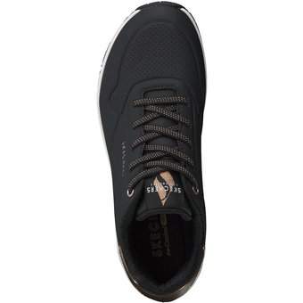 Skechers Uno Shimmer Away Sneaker in schwarz