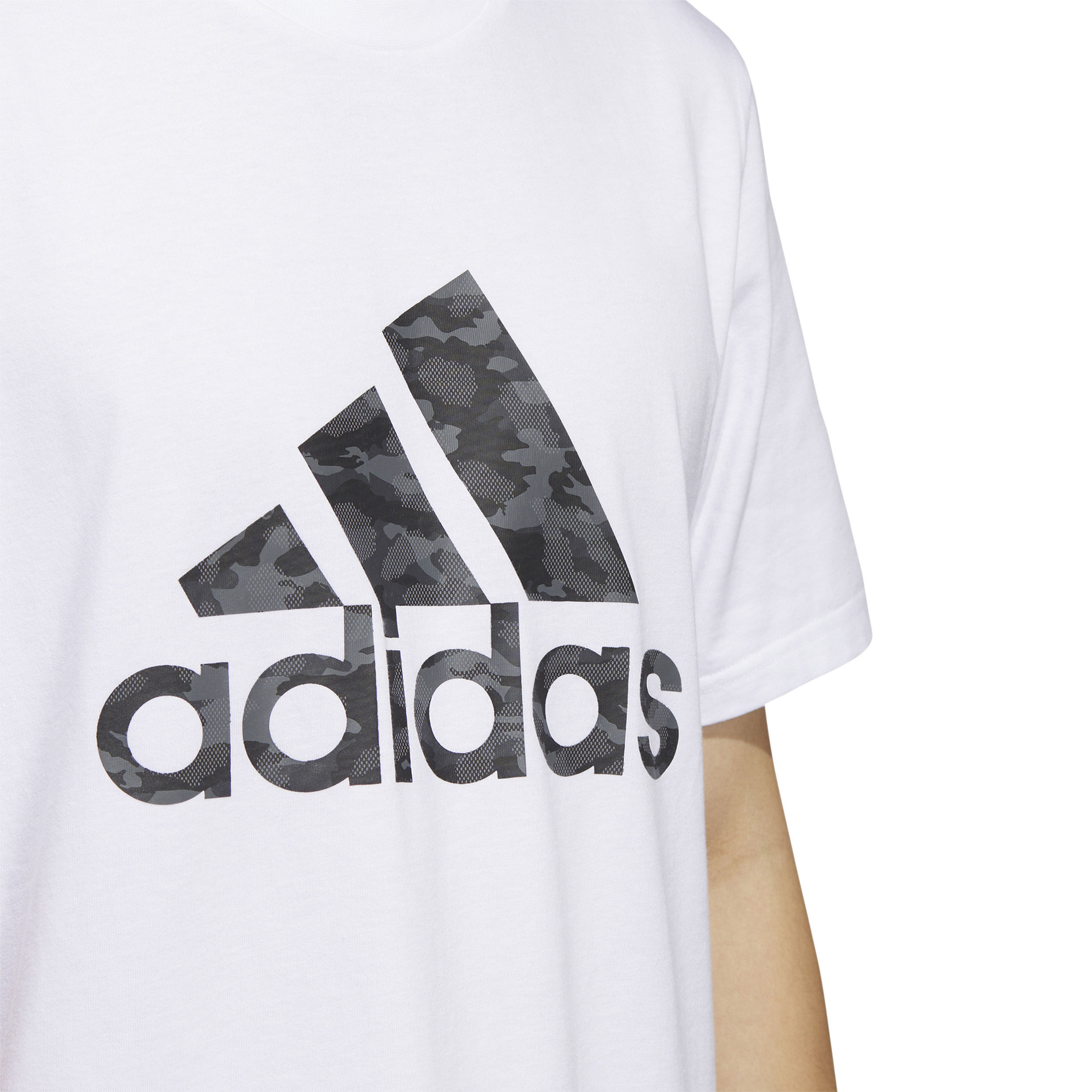 Camo Short Sleeve T-Shirt Herren - Weiß, Grau