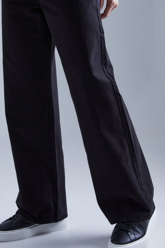 Breite Passform Chino-Hose