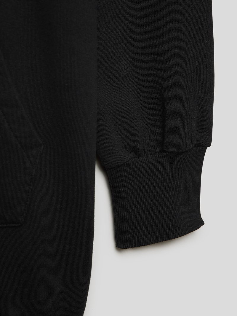 Sweatkleid mit Kapuze Modell 'TERRY' in schwarz