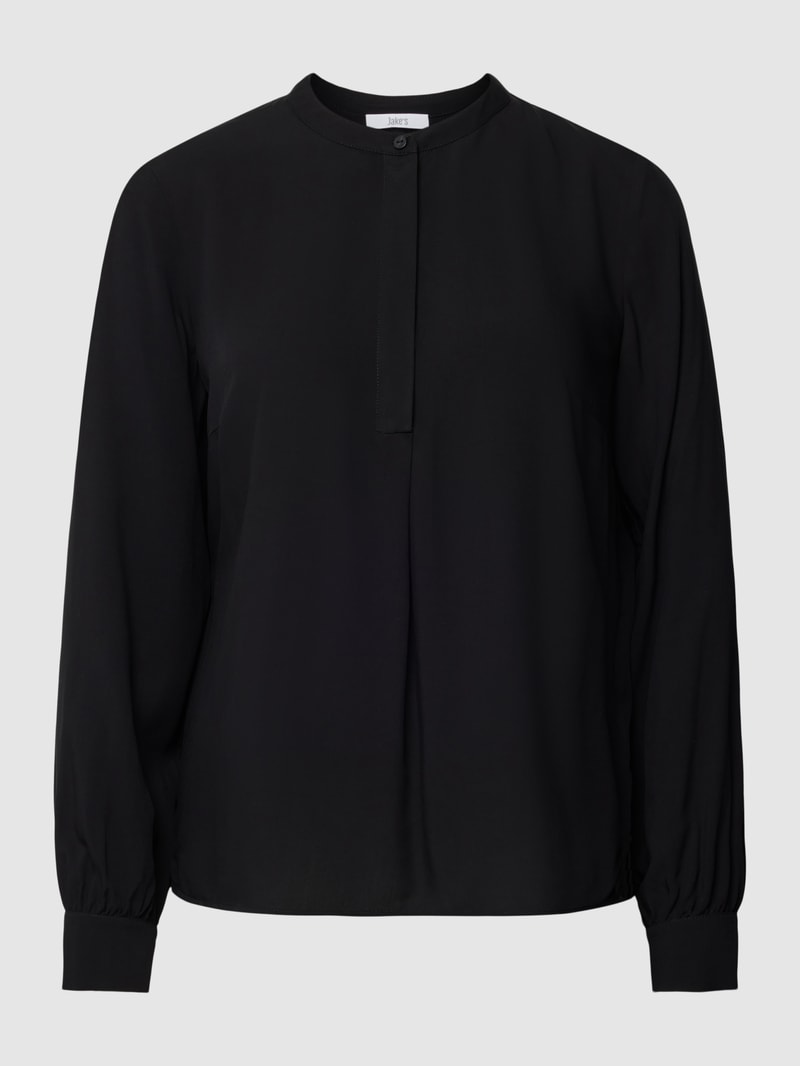 Bluse mit Ballonärmeln in schwarz