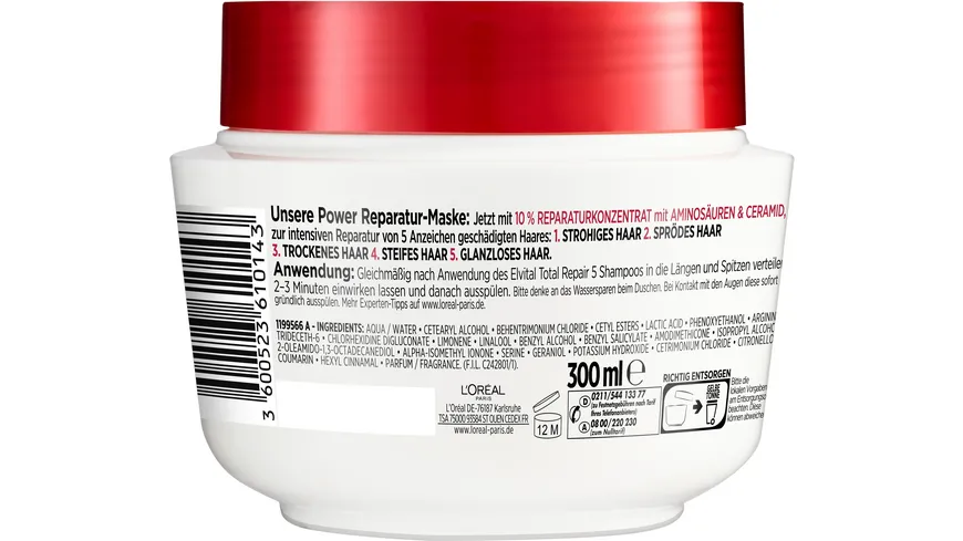 Elvital Kur Total Repair 5 Tiegel 300ml 300 ml