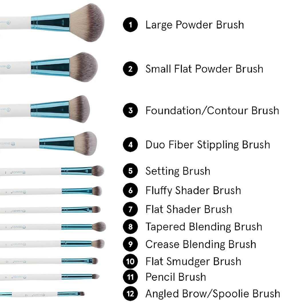 Poolside Chic - 12 Piece Brush Set