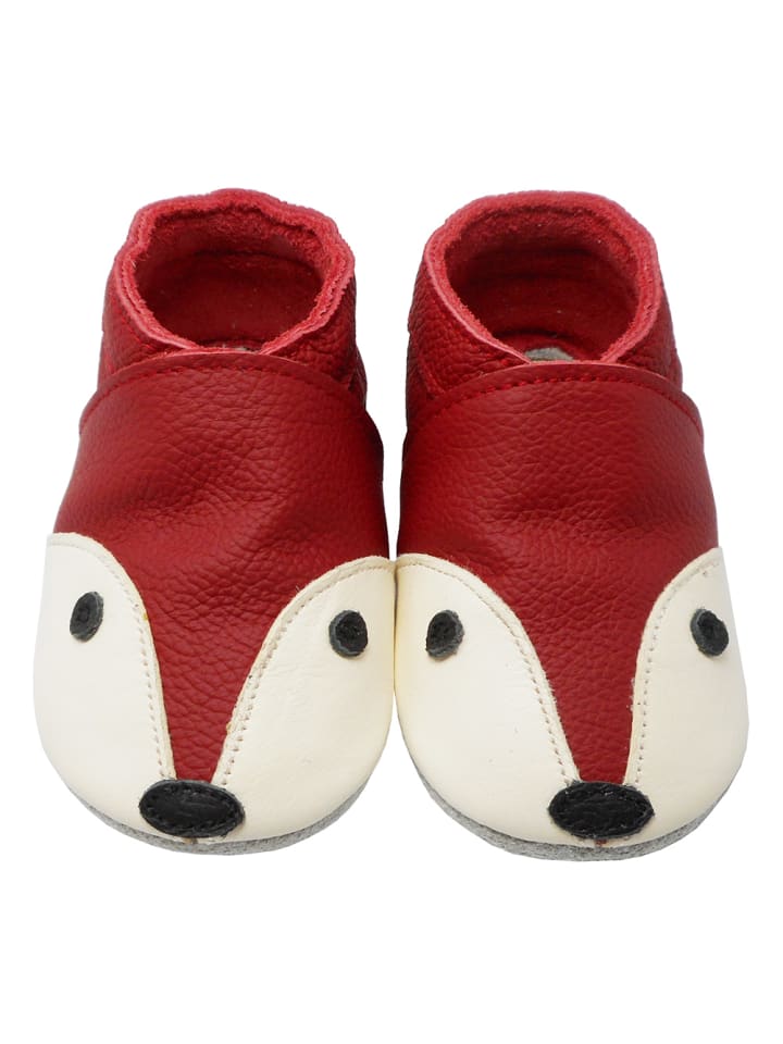Yalion Leder-Krabbelschuhe 