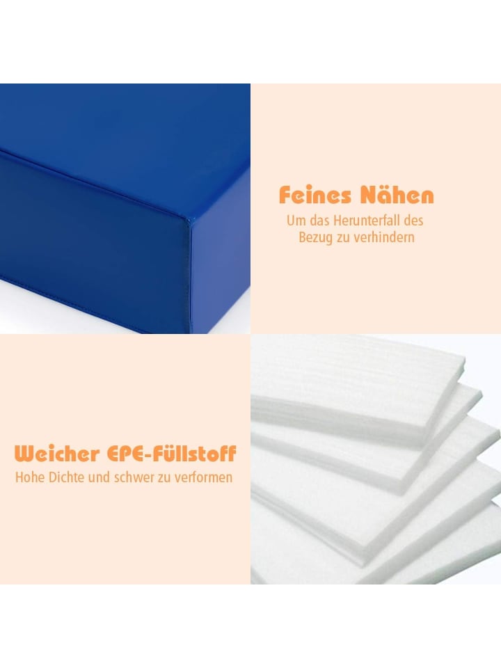 COSTWAY 6 Stk. Schaumstoffbausteine in Bunt günstig kaufen onesize