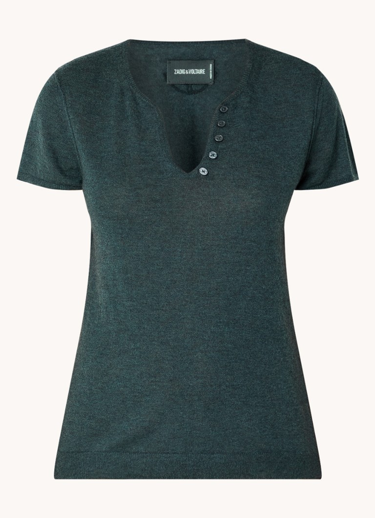 Tricou Zadig&Voltaire din cașmir, cu deschidere între picioare, Celsy