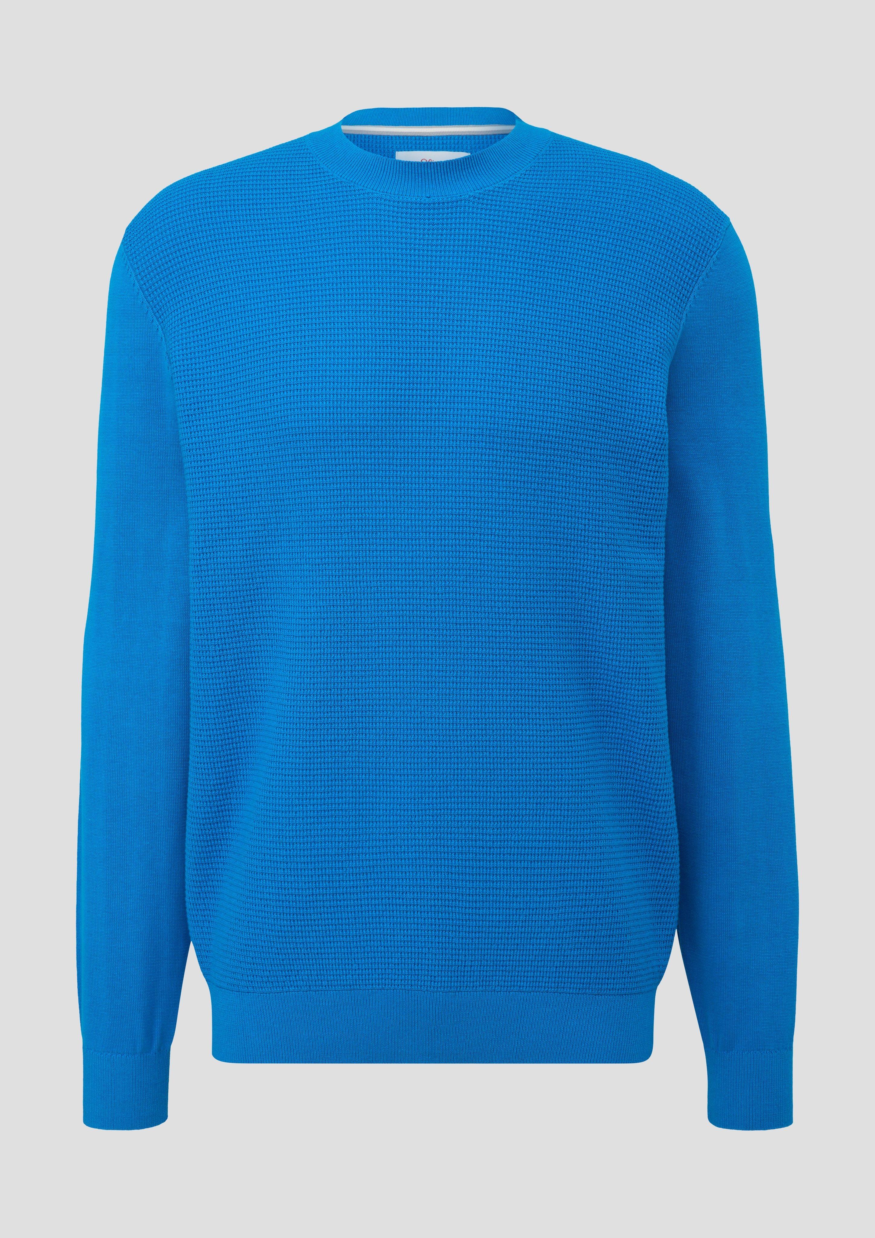 Strickpullover mit Waffelpiqué-Muster  2137426-5524