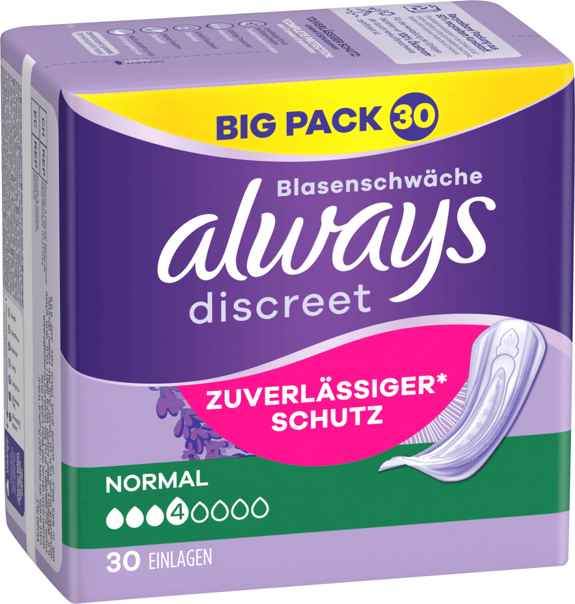 discreet Einlagen Inkontinenz Normal Big Pack, 30 St