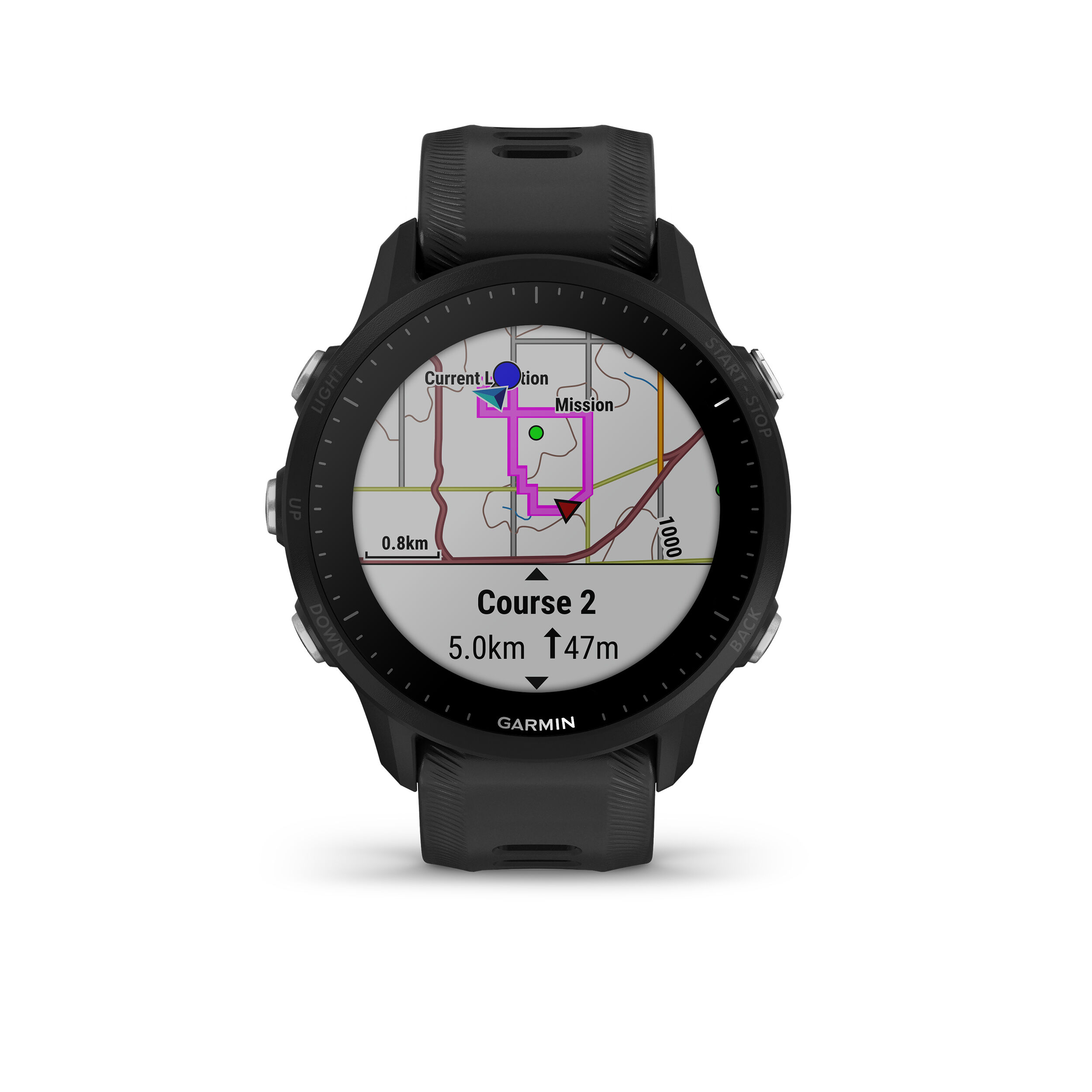 Forerunner 955 Pulsuhr - Schwarz