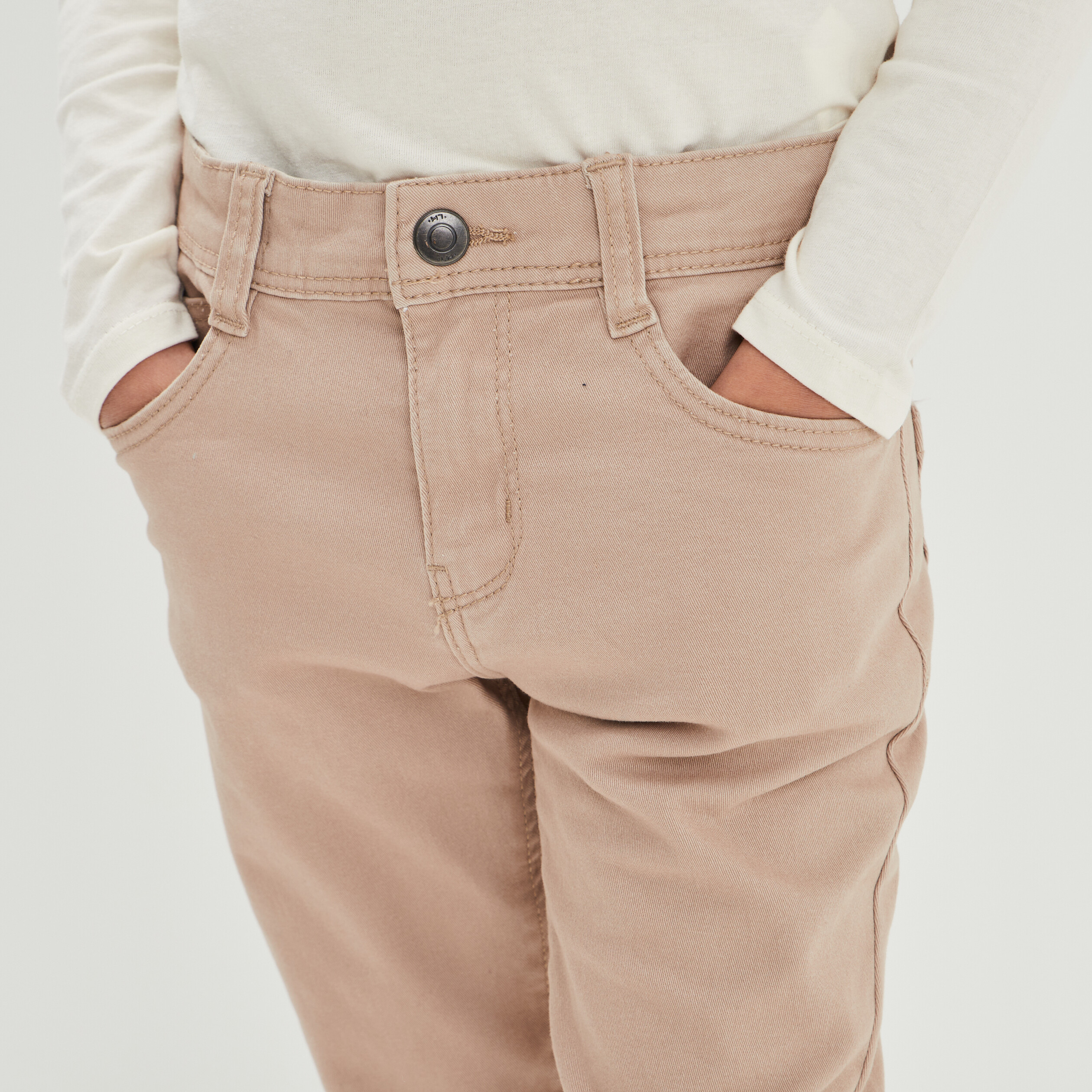 Pantalon regular sable garçon | La Halle