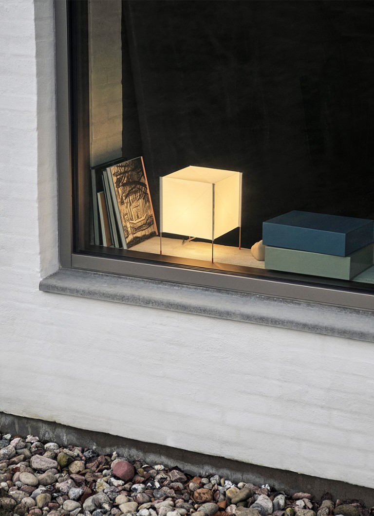 Siena papīra kuba grīdas lampa 36 x 36 cm