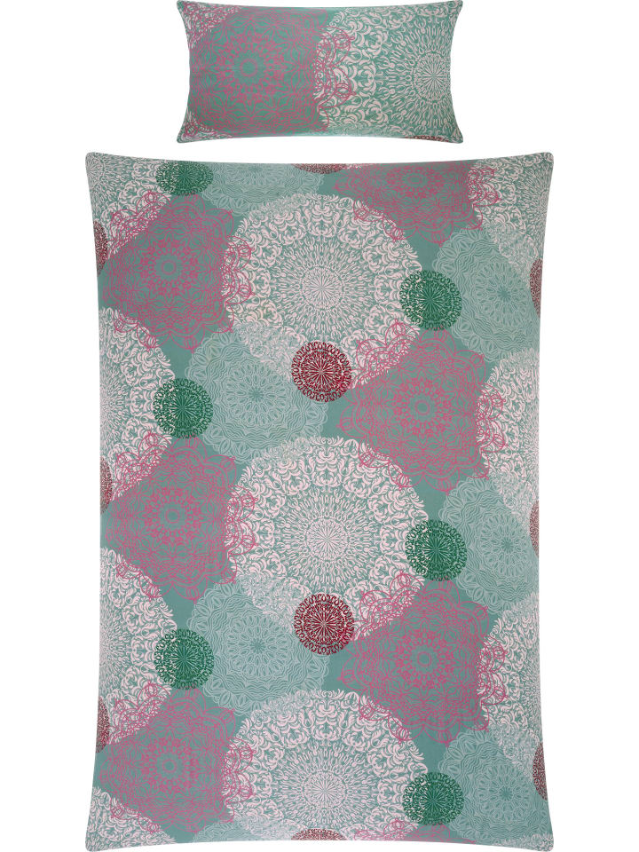 REDBEST Satin Bettwäsche in jade-rosé günstig kaufen