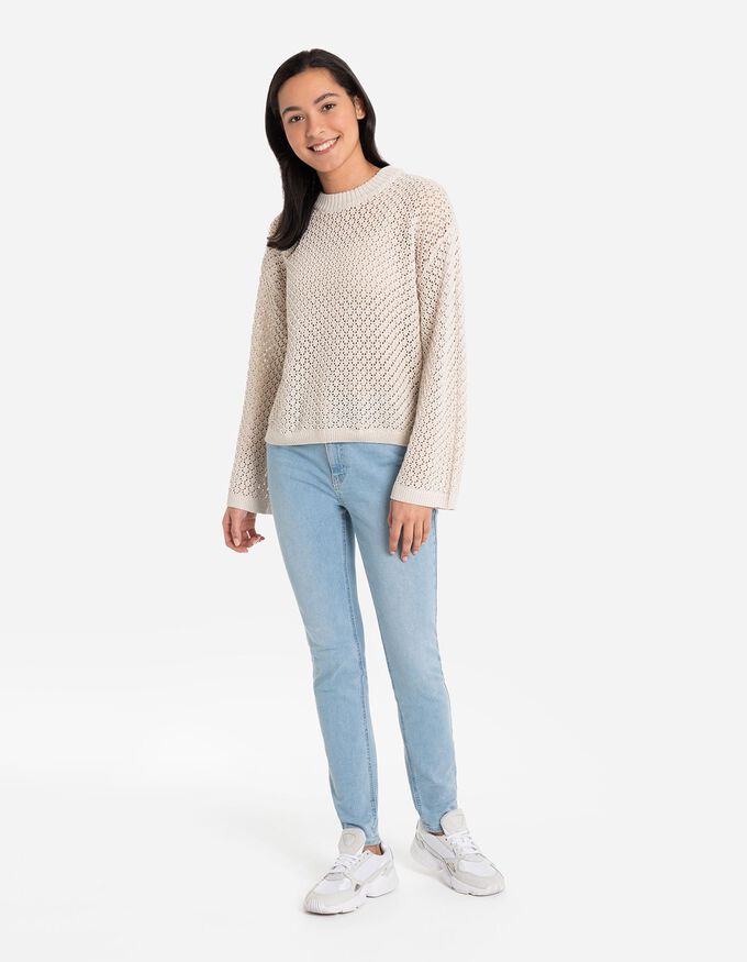Strickpullover - Lochstrick