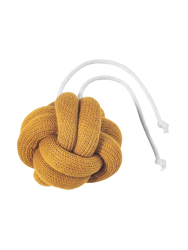 nordic coast company  Baby Gym Spielzeug Knoten Blau | Grau | Curry - 3er Set günstig kaufen onesize
