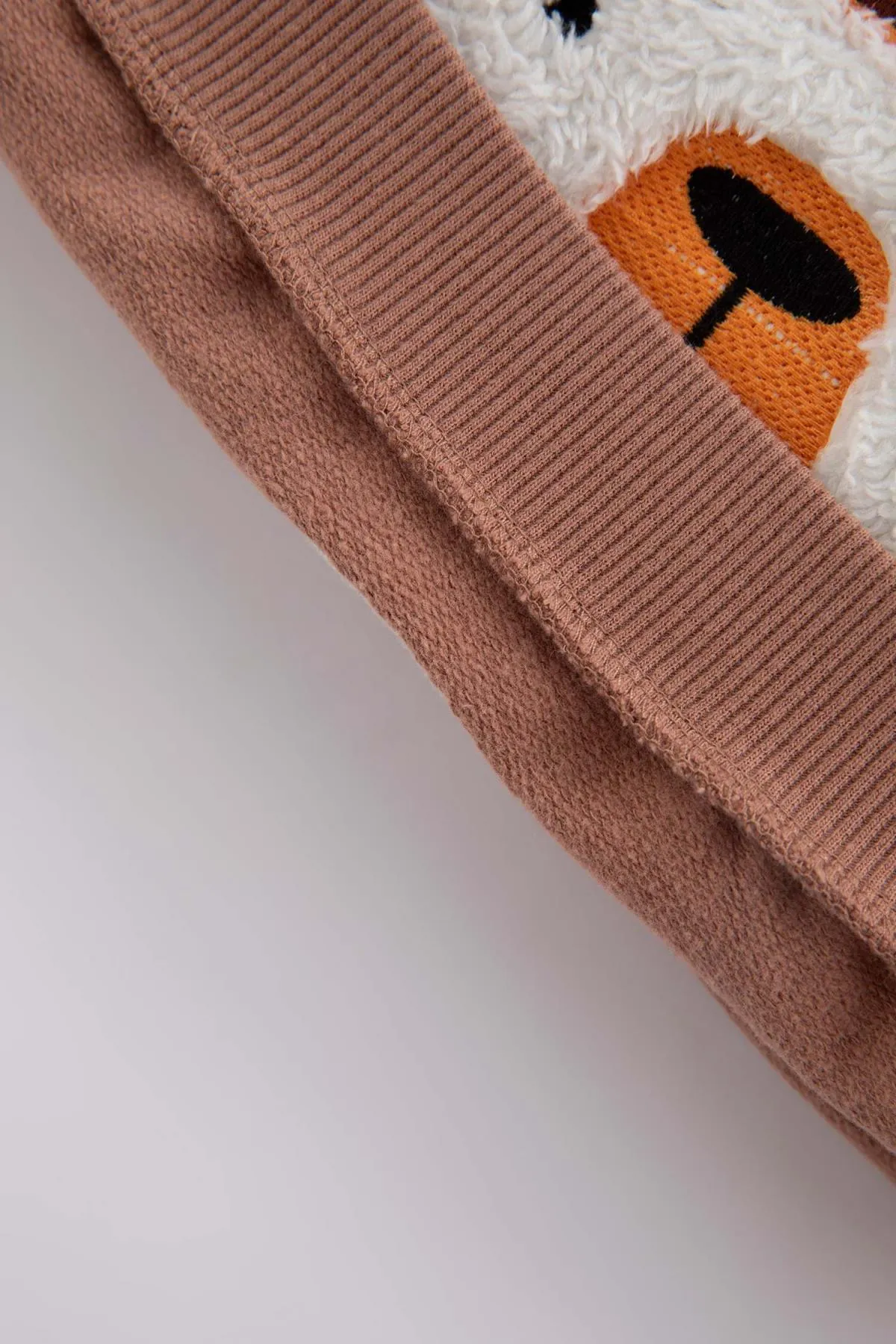 DeFacto  Gemustertes Sweatshirt-Jogginghose-Set für Babys, 2-teilig