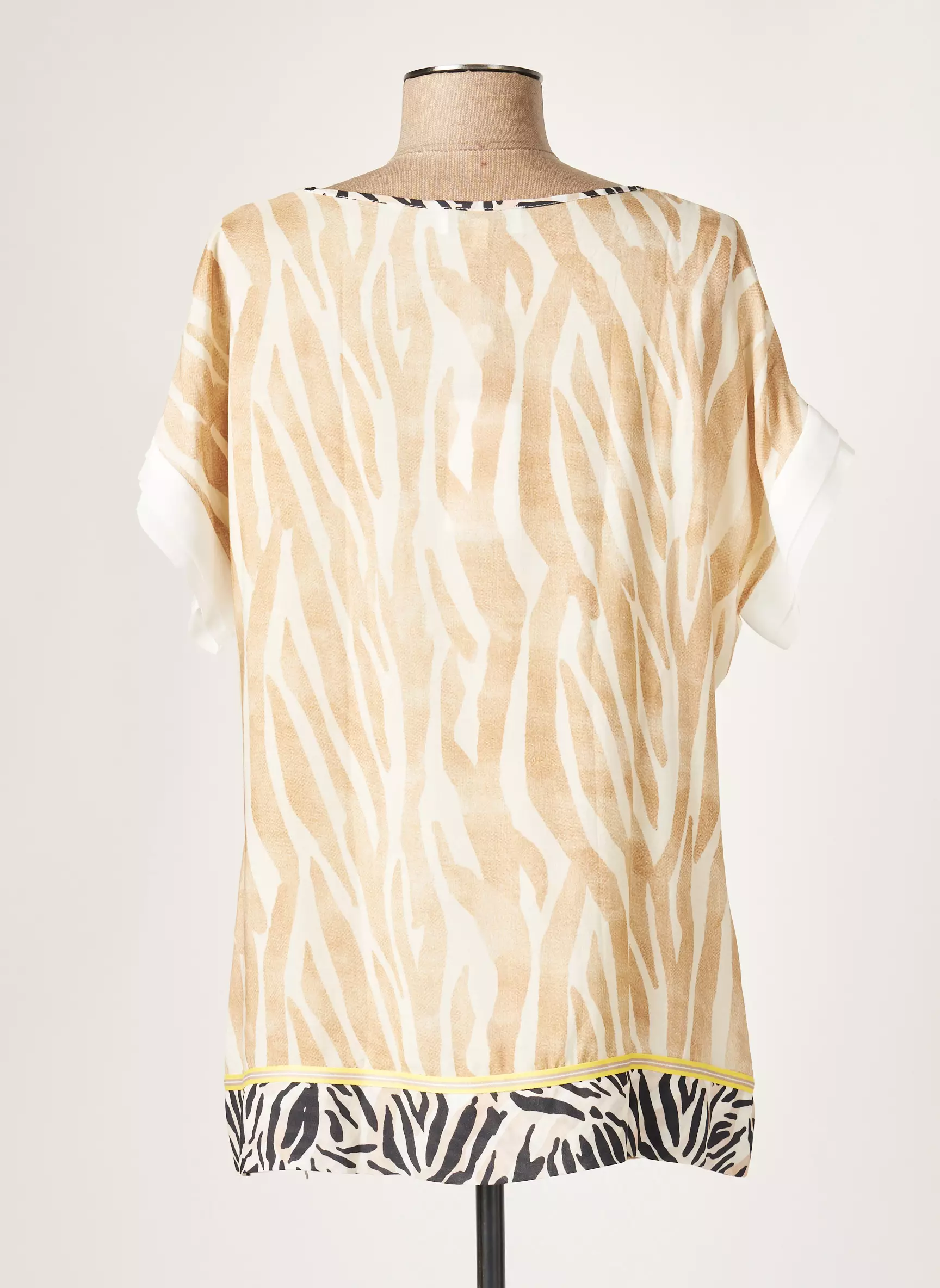 Just White Tshirts Femme couleur beige
