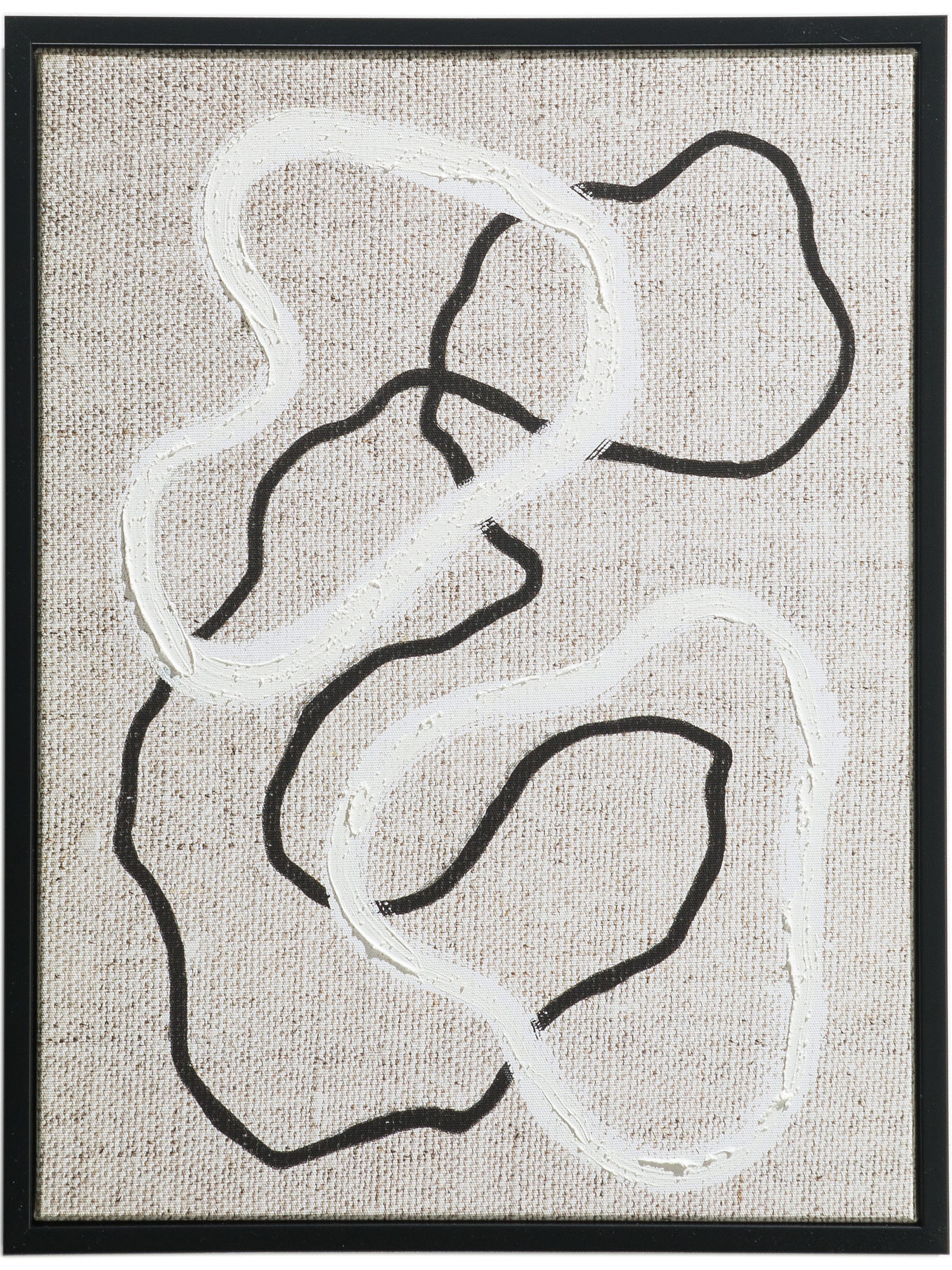 Ulara Leinwand-Druck-handbemalt, Grau