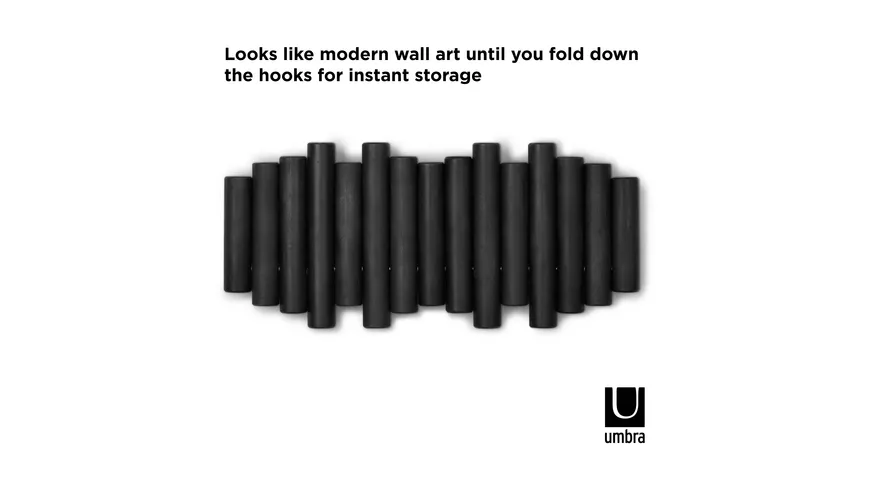 umbra Picket Wandgarderobe schwarz