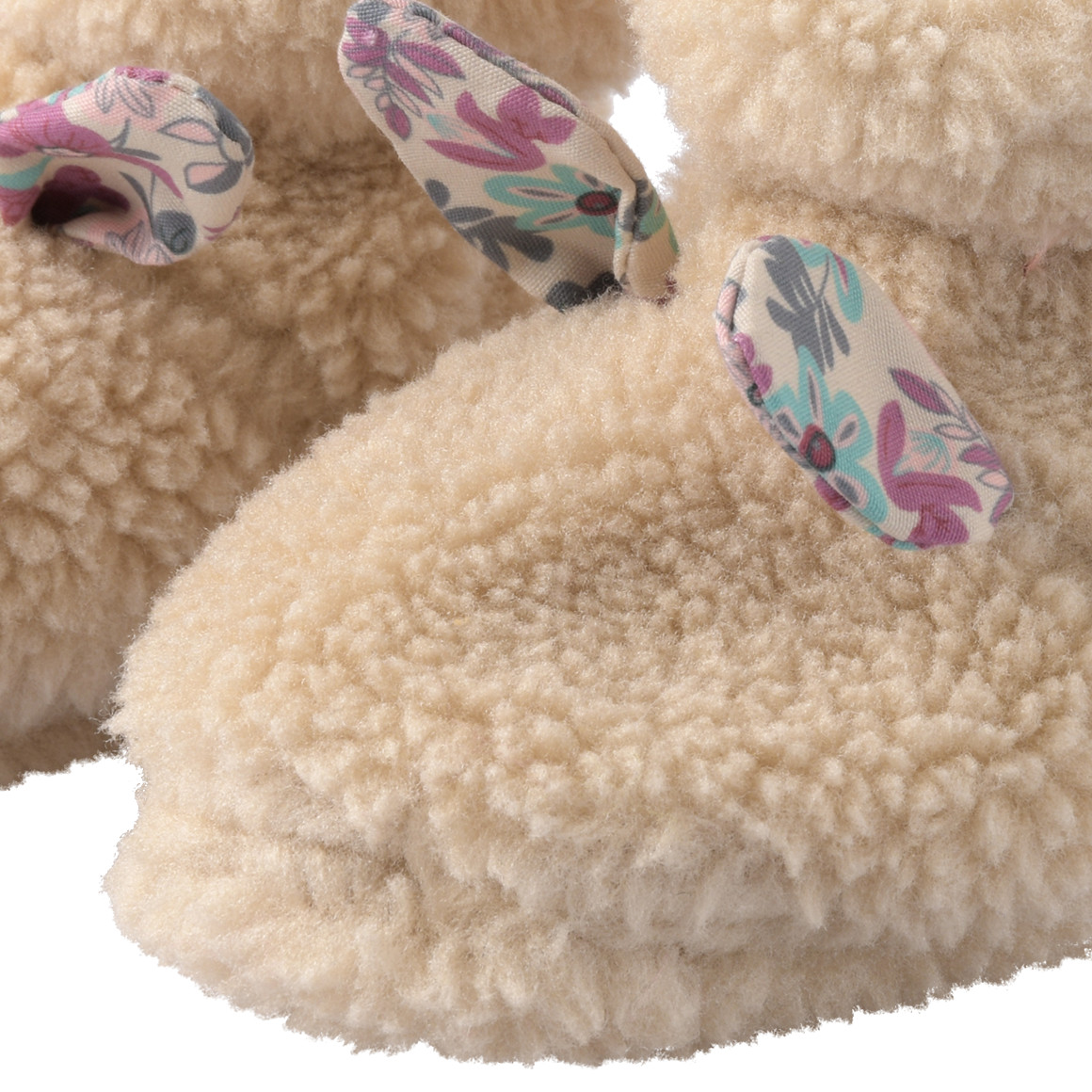 Newborn Plüsch-Schühchen mit Applikation