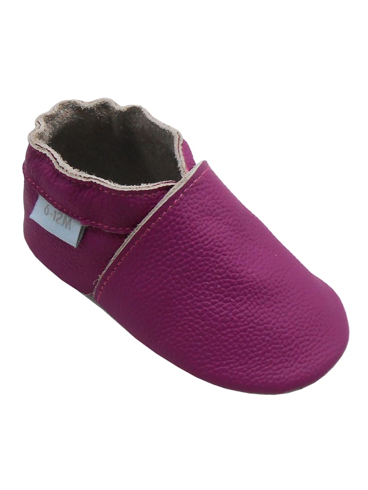 Yalion Baby Leder-Krabbelschuhe in Lila günstig kaufen
