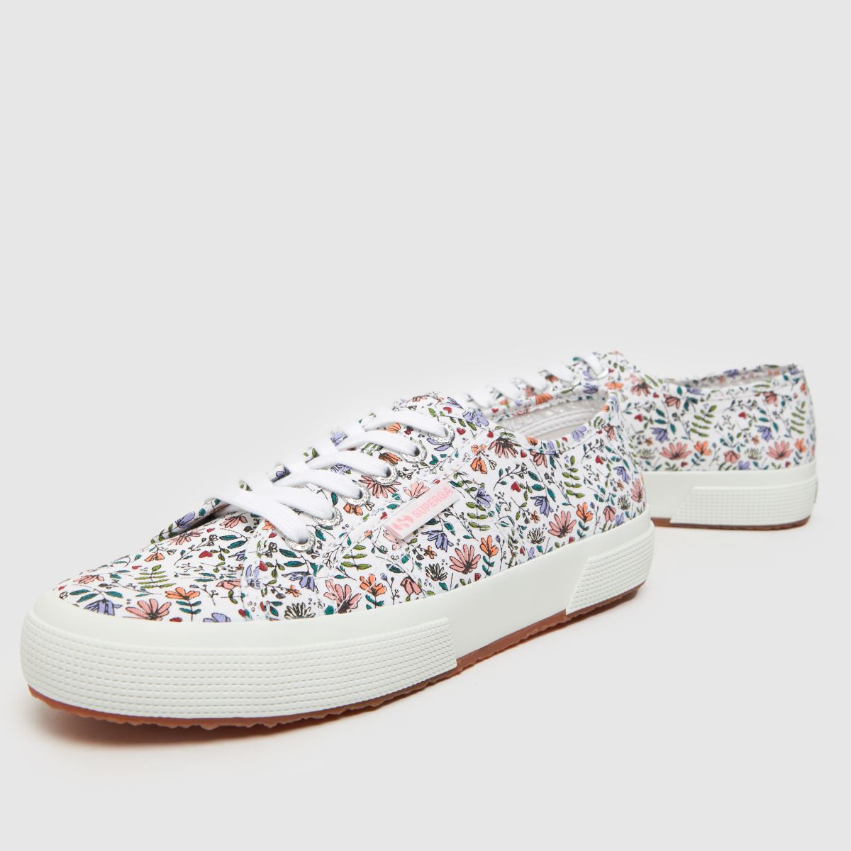 Superga – 2750 – Multifärgade sneakers med små blommönster