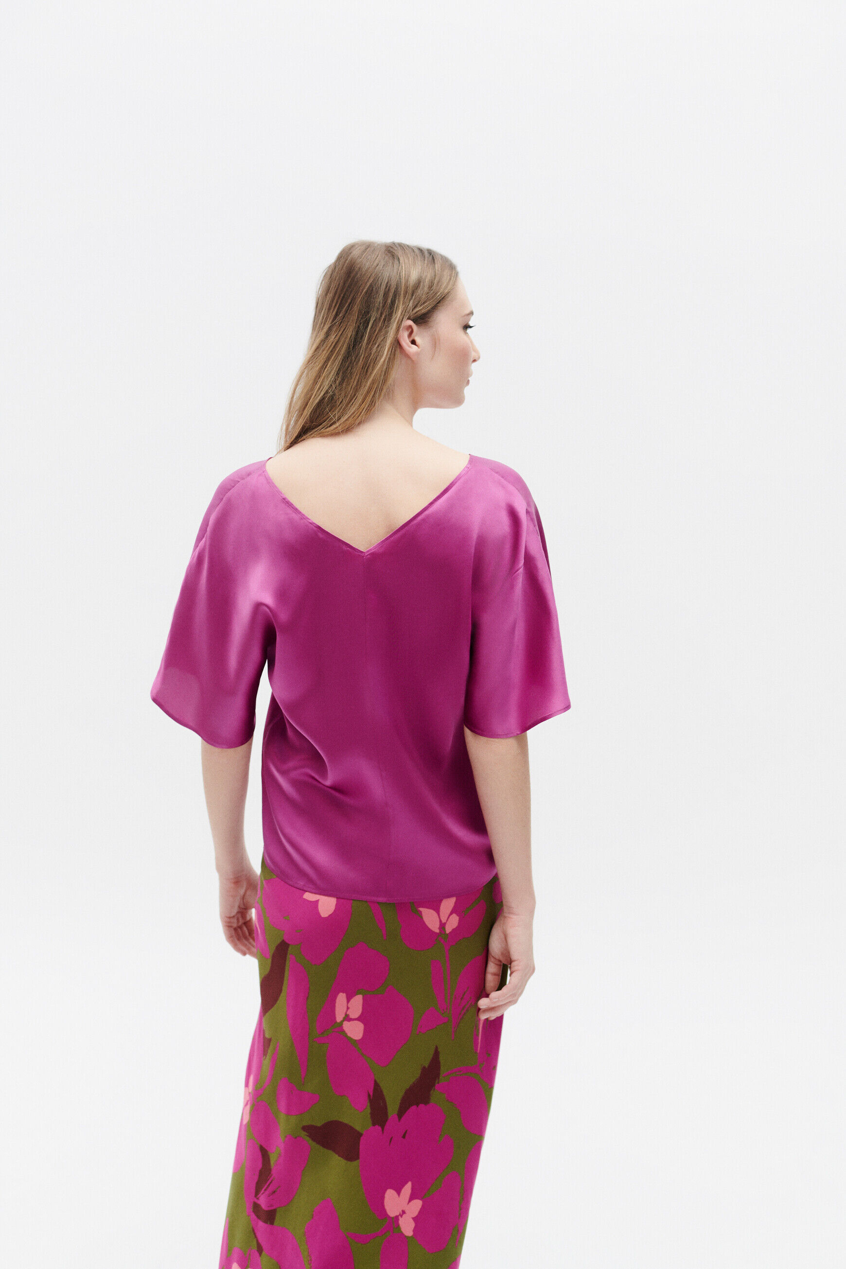 Blouse cselma violet clair femme