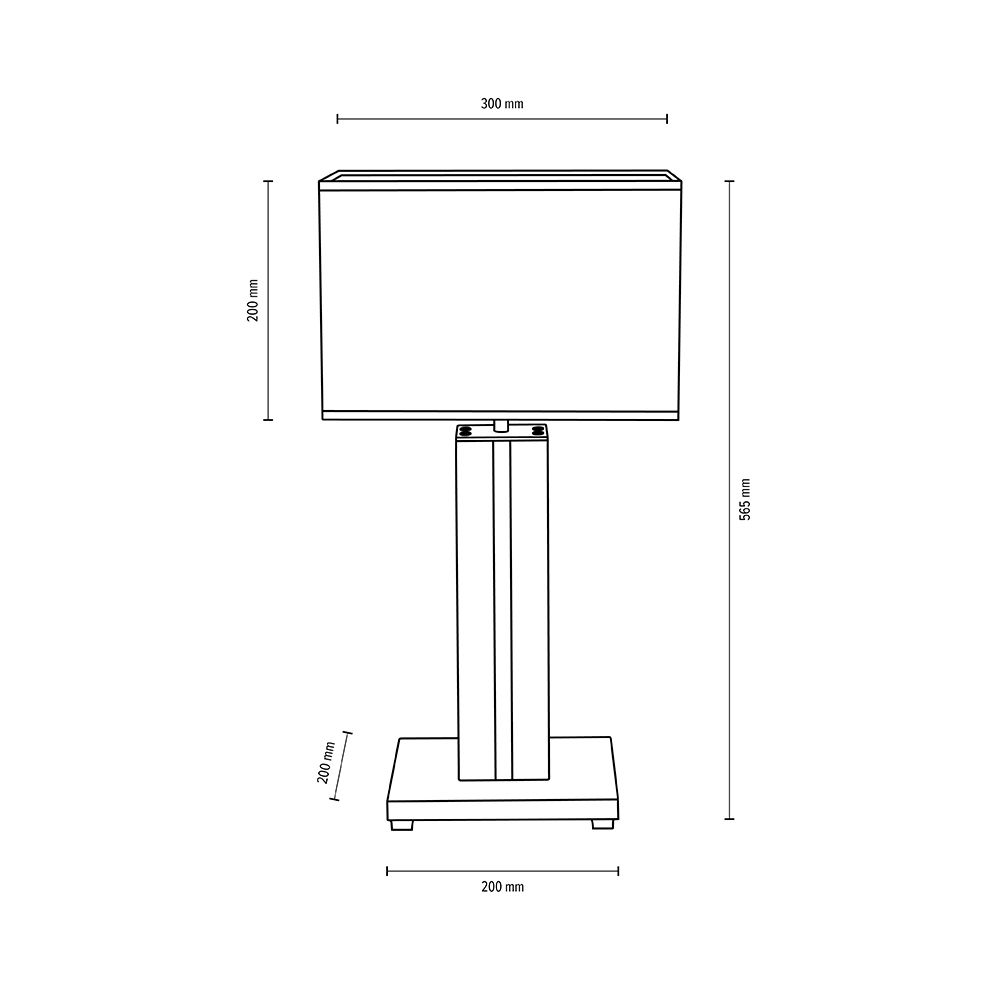 LED Tischleuchte Yaren 1-flg Schwarz