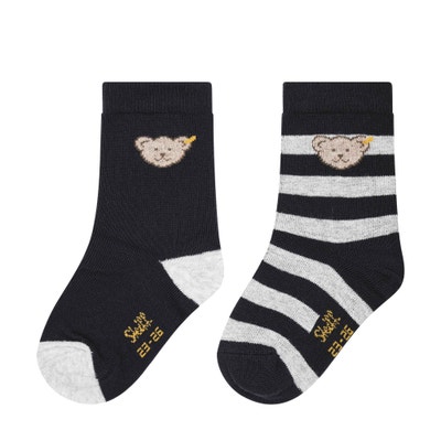 Socken 2er Pack GOTS, dunkelblau