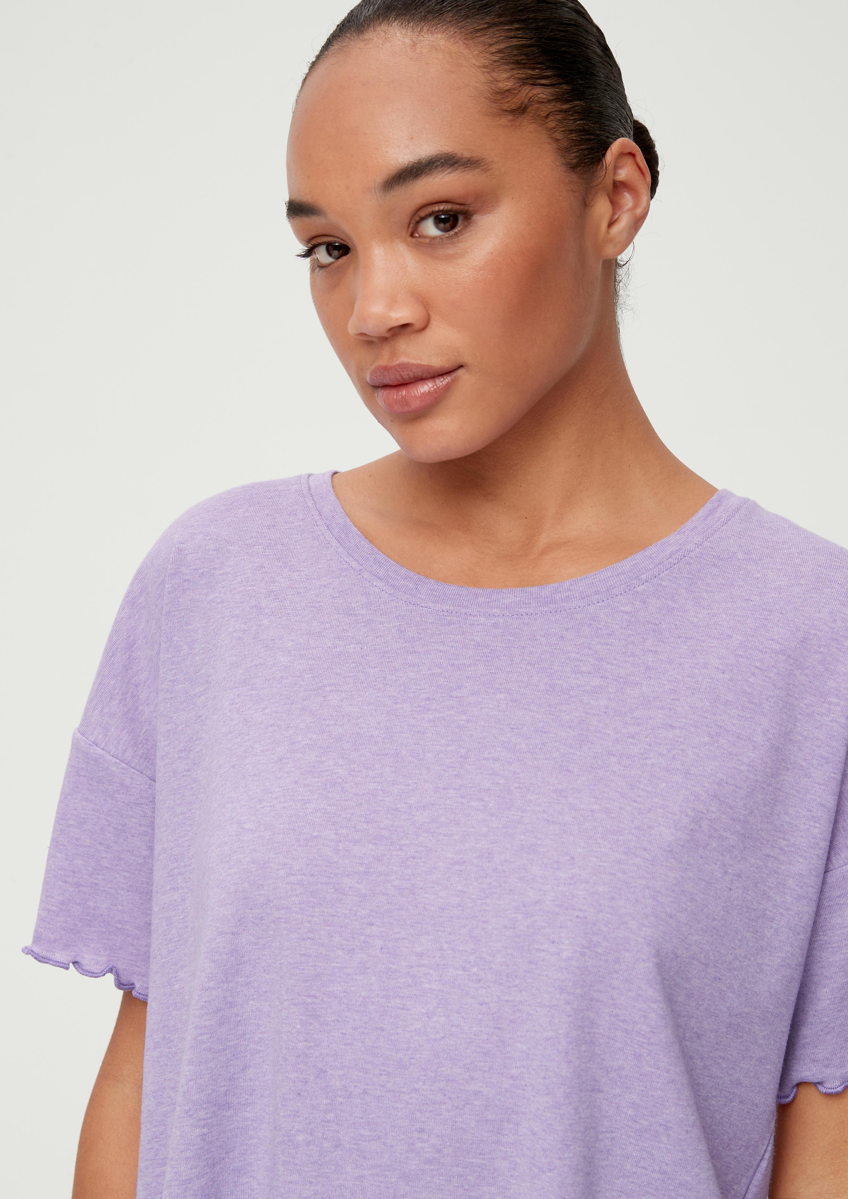 Pyjama-Shirt mit Rollsaum  6008384-4800