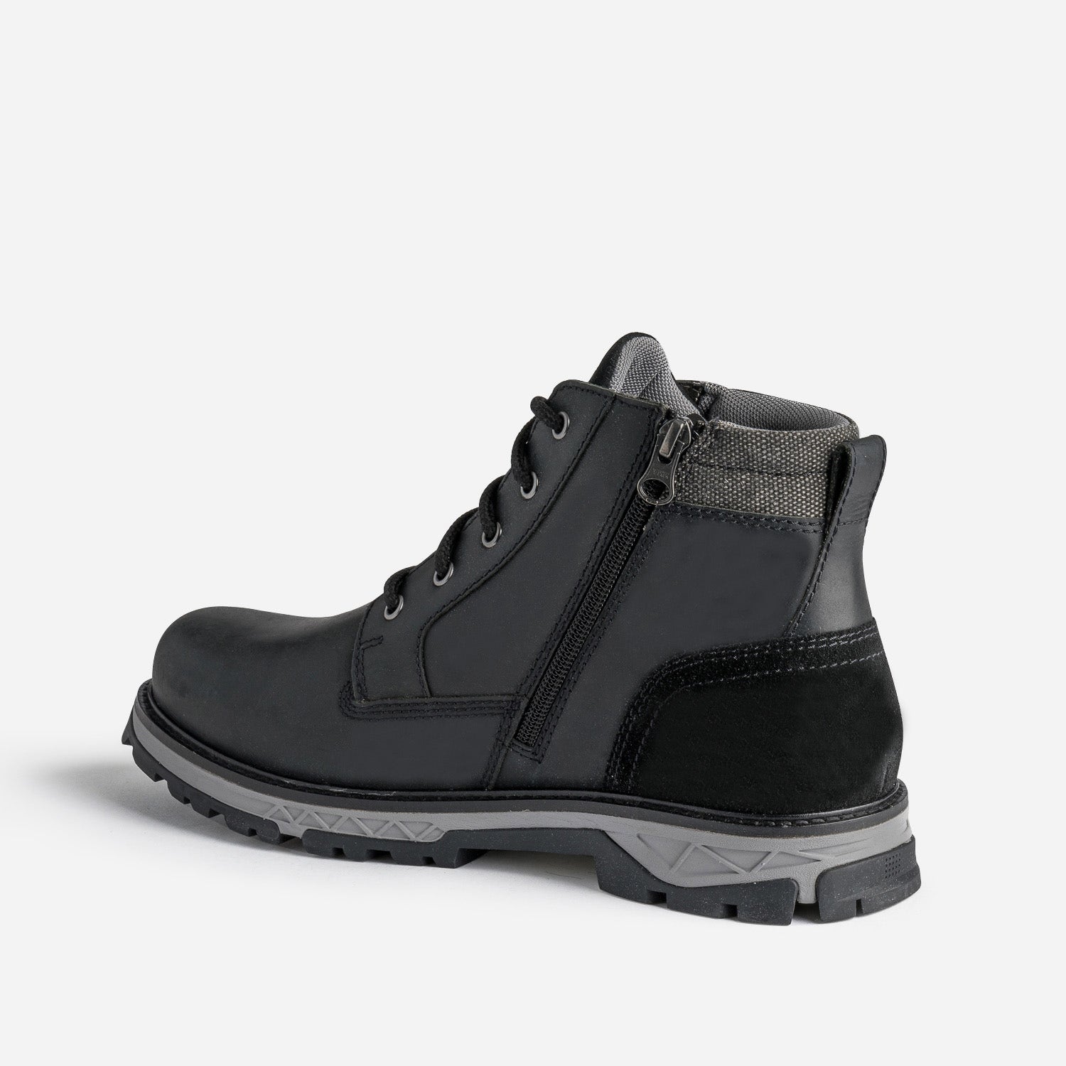 Boots à lacet TBS noir en cuir