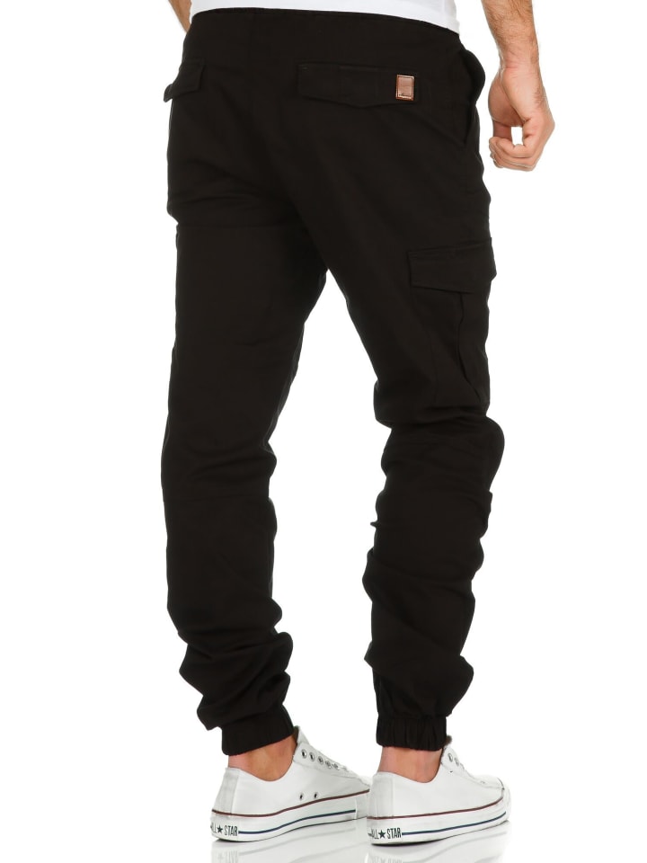 Amaci&Sons Cargo Jogger-Chino SAN ANTONIO in Schwarz günstig kaufen