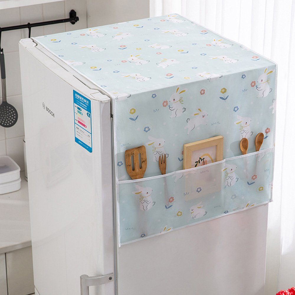 FELIXLEO Wäschespinne-Schutzhülle Staubschutz Kühlschränke mit Aufbewahrungstasche 130*55 cm 2 Stück