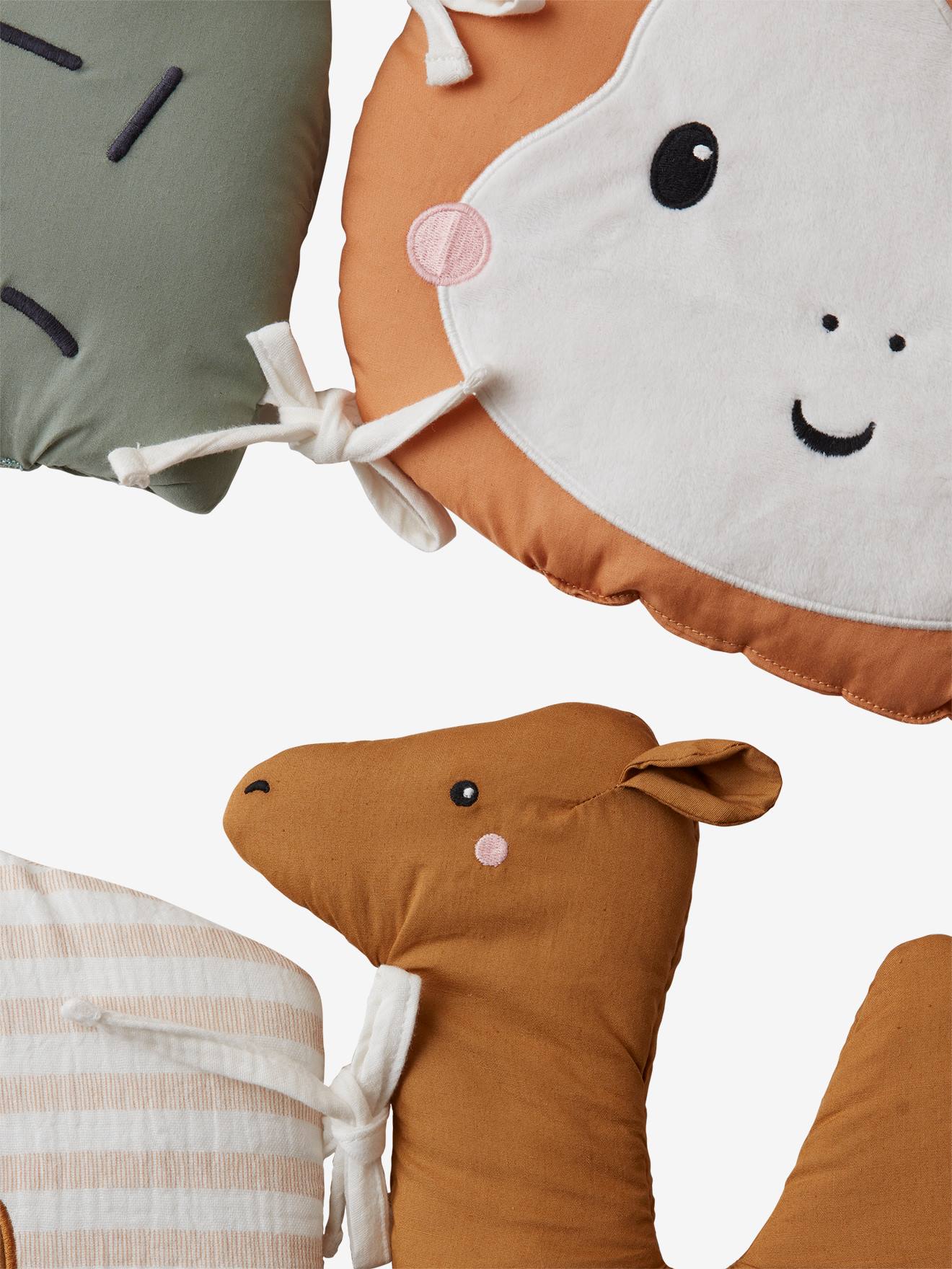 Vertbaudet Baby Bettumrandung / Polster für Laufgitter WILD SAHARA - wollweiß/beige