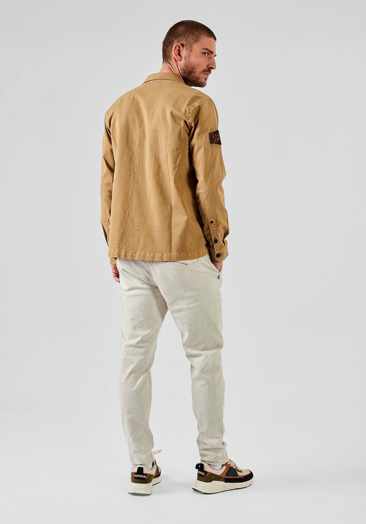 DIKEN  Chemise en jean camel Homme