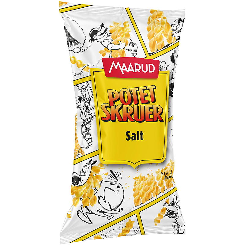 Maarud Potetskruer 90 g salt