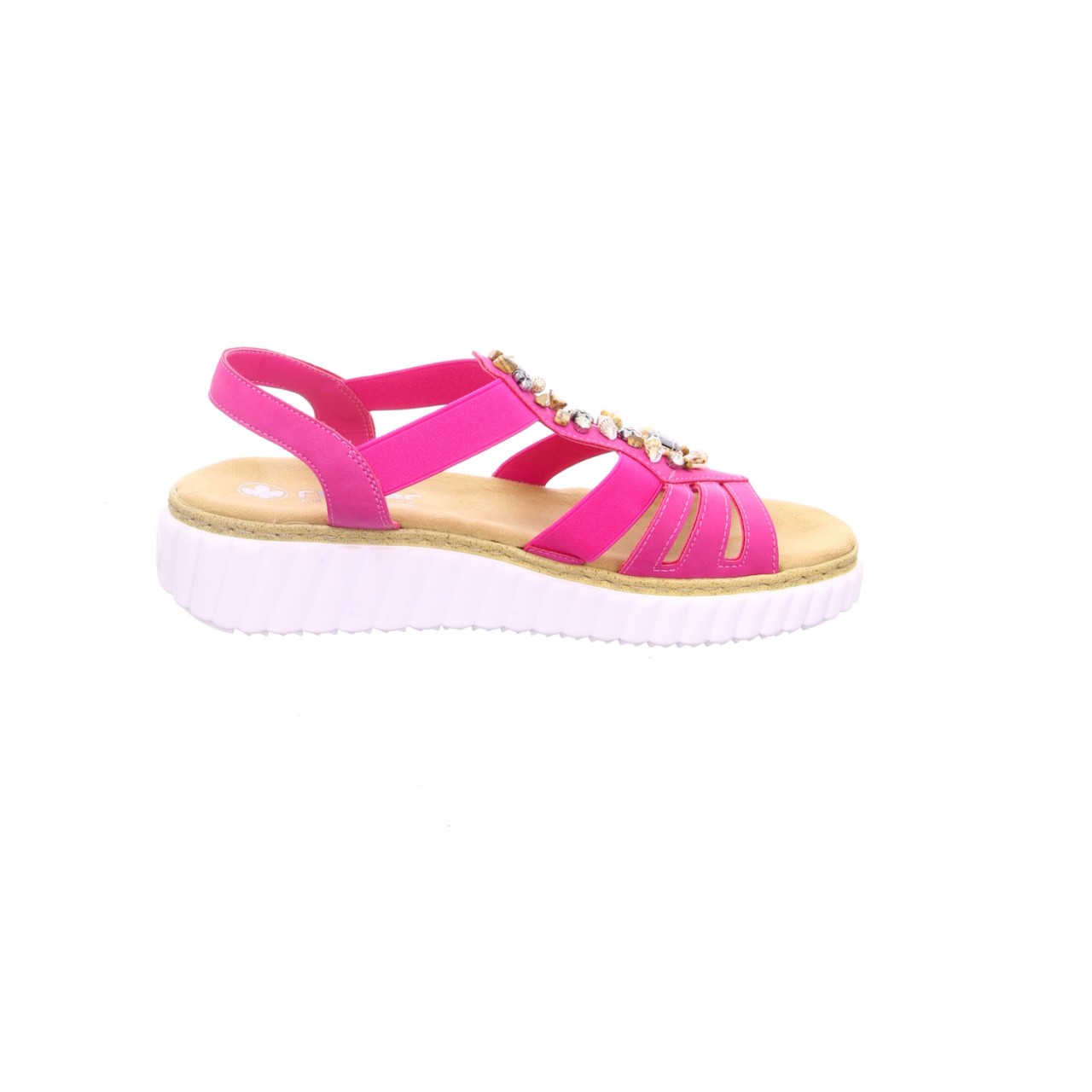RIEKER Klassische Sandalen lila/pink