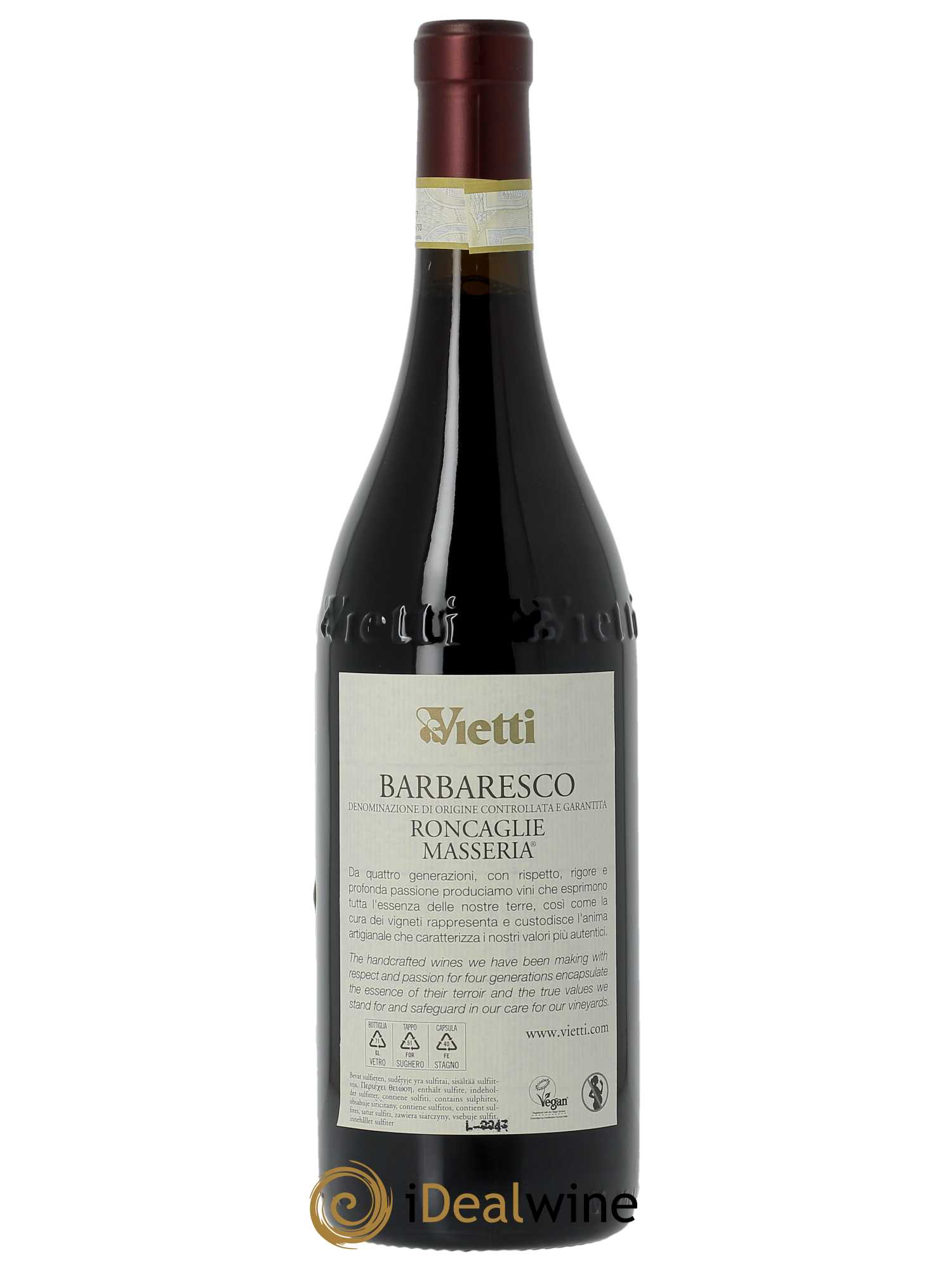 Barbaresco DOCG Masseria Vietti  2019 - Lot de 1 Bouteille