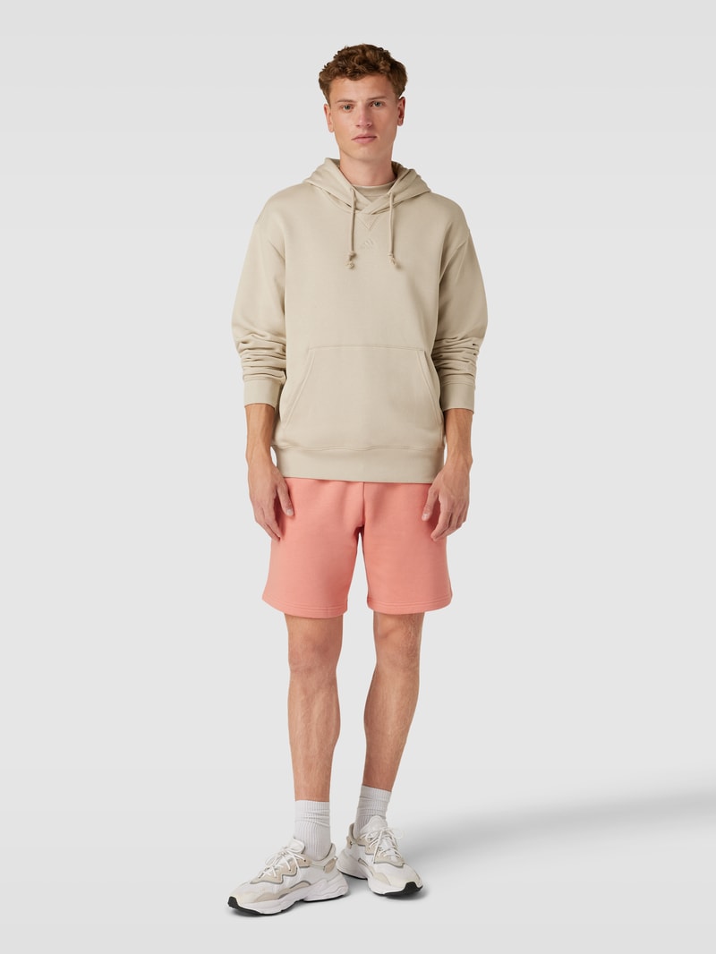 Hoodie mit überschnittenen Schultern in beige