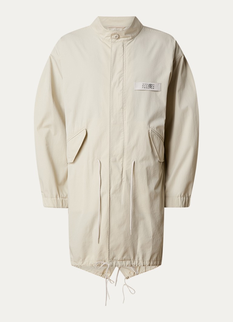 MM6 Parka with flap pockets and drawstring