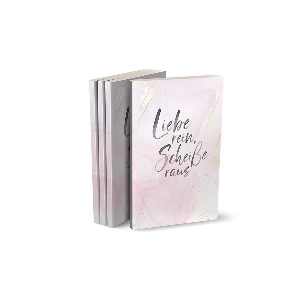 Notizbuch A5 Liebe rein, Scheiße raus, 120 Seiten, Hardcover