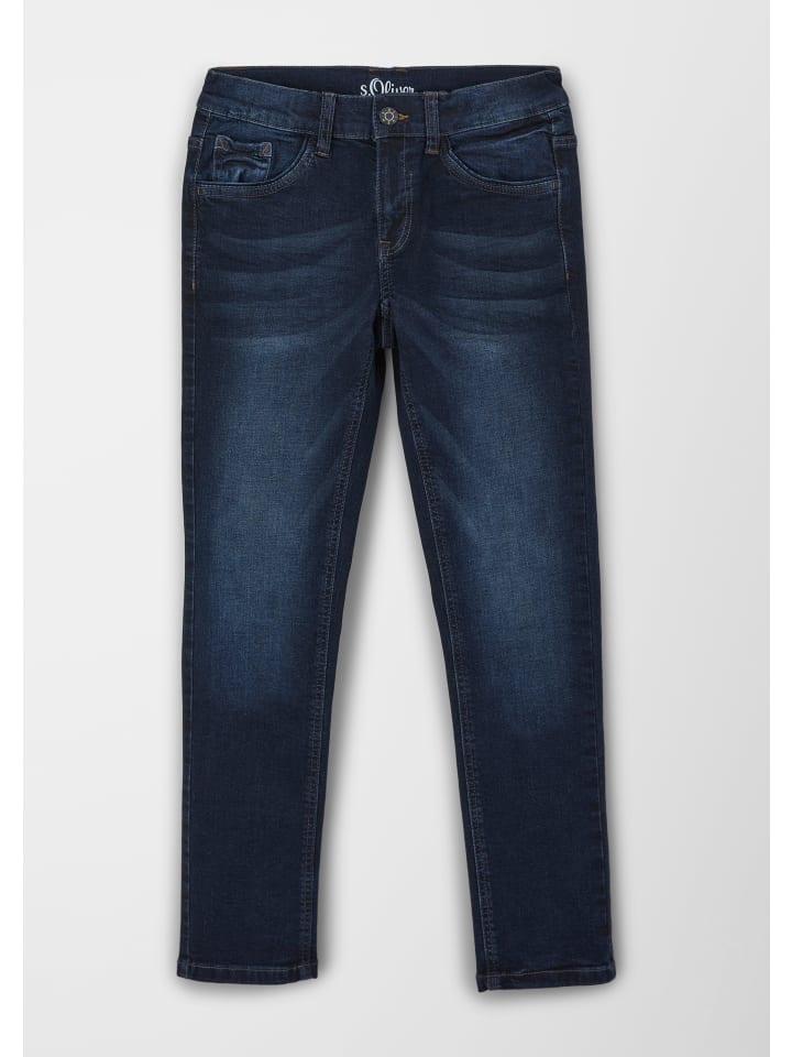 s.Oliver Denim Hose lang in Blau günstig kaufen
